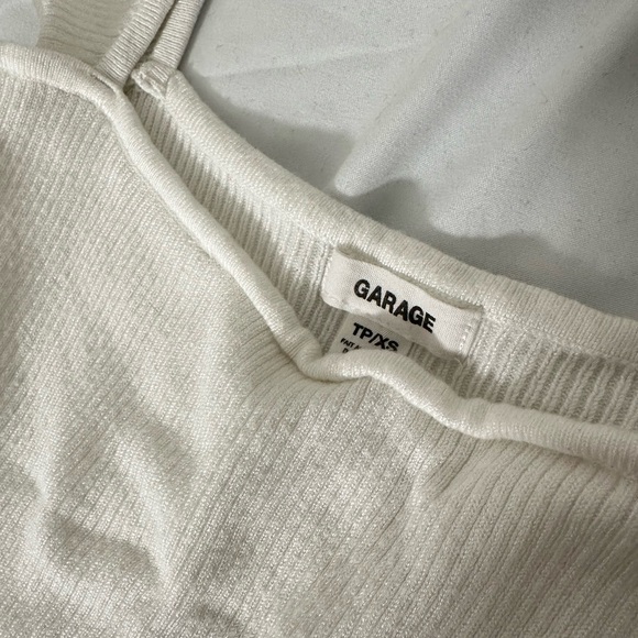 White Ribbed Tank Top - Picture 2 of 2